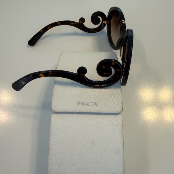 Tortoiseshell Prada Baroque Sunglasses - Picture 3 of 4